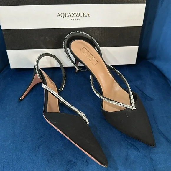 Aquazzura Eden crystal pumps size 40 USA 9.5